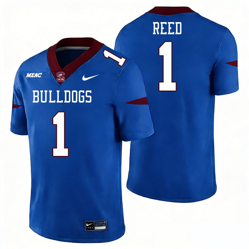 South Carolina State Bulldogs #1 Shamari Reed College Football Jerseys,Uniforms Stitched-Blue